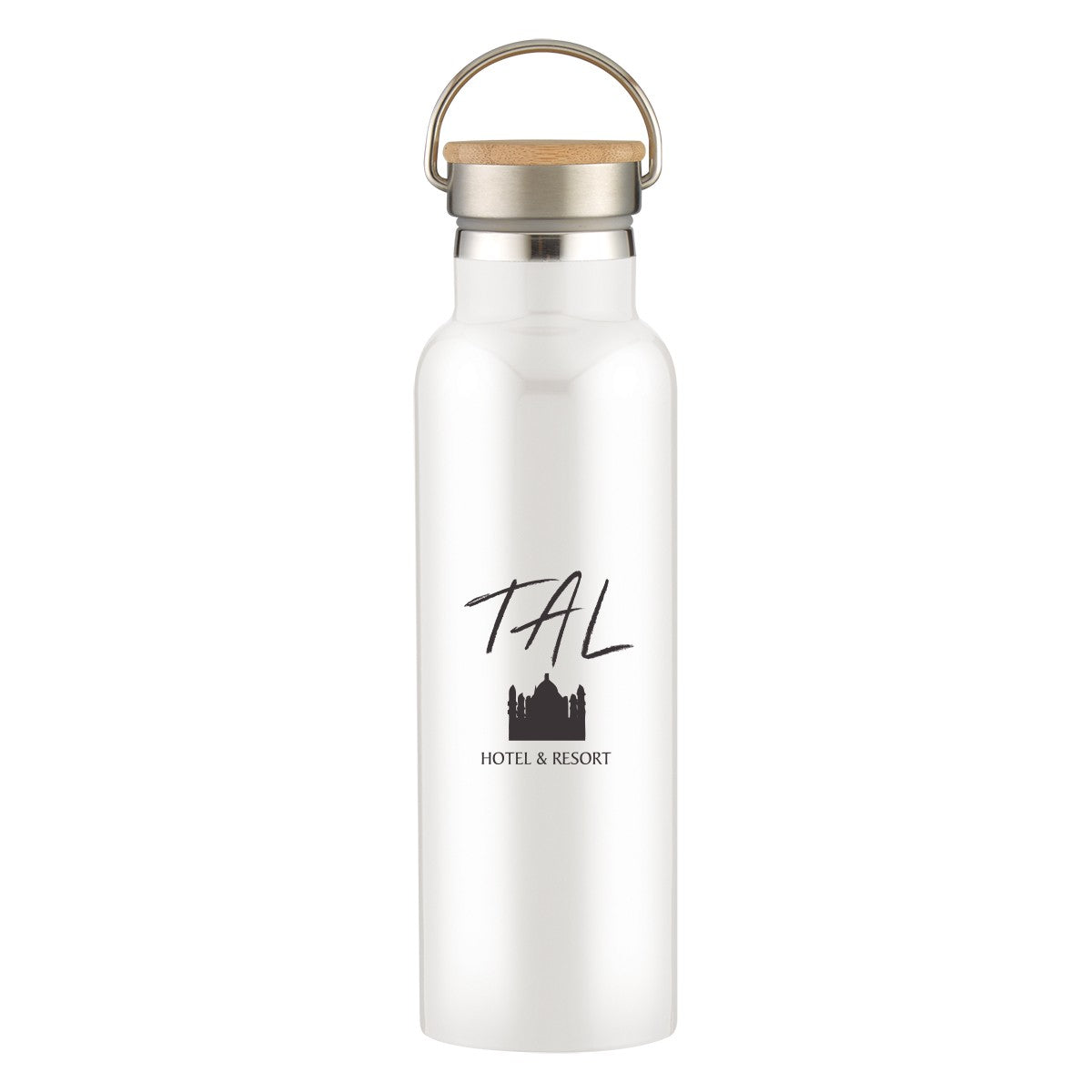 21 Oz. Liberty Stainless Steel Bottle With Wood Lid