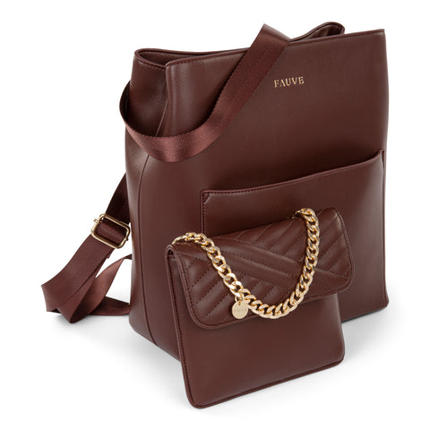 FAUVE COLLECTION- Vegan Leather Backpack