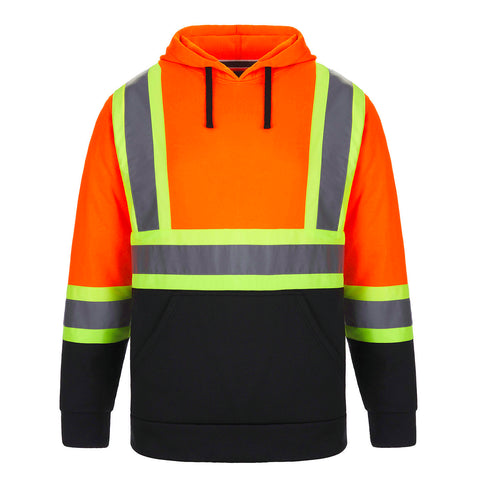 Long Haul Men's Hi-Vis Polyester Pullover Hoodie