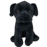 Onyx 8" Black Labrador Plush Dog Canine Collection