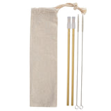 2- Pack Park Avenue Stainless Straw Kit With Cotton Pouch