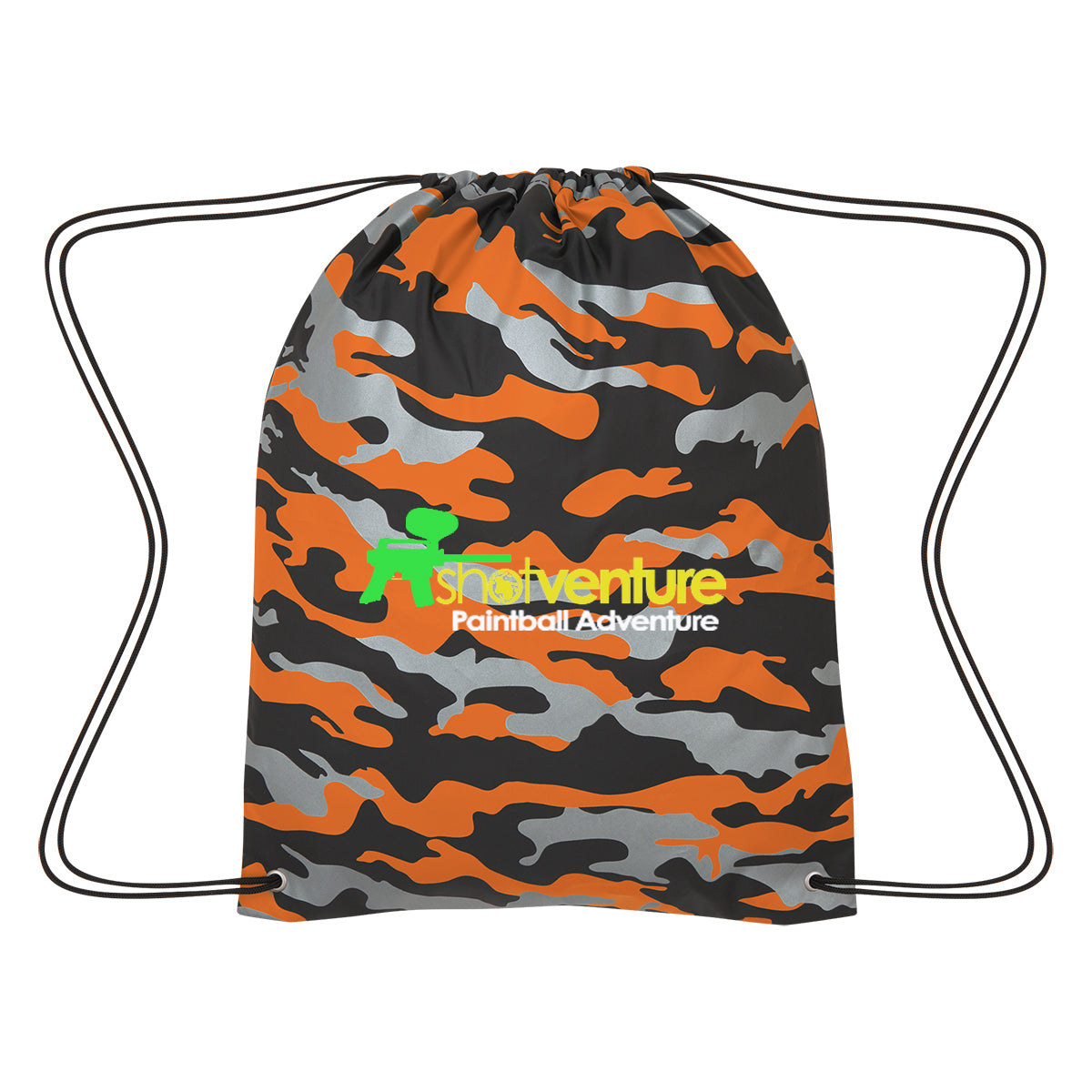 Reflective Camo Drawstring Sports Pack