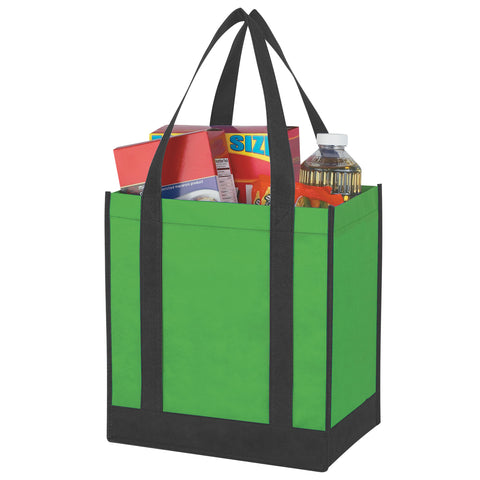 000440 Non-woven Two-tone Shopper Tote Bag