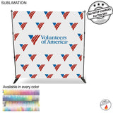 Volunteer, Non-for-profit 8' Backdrop, Media Wall, with Full Color Graphics, Photos, NO SETUP CHARGE