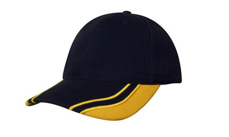 Brushed Heavy Cotton Cap w/Curved Peak Inserts