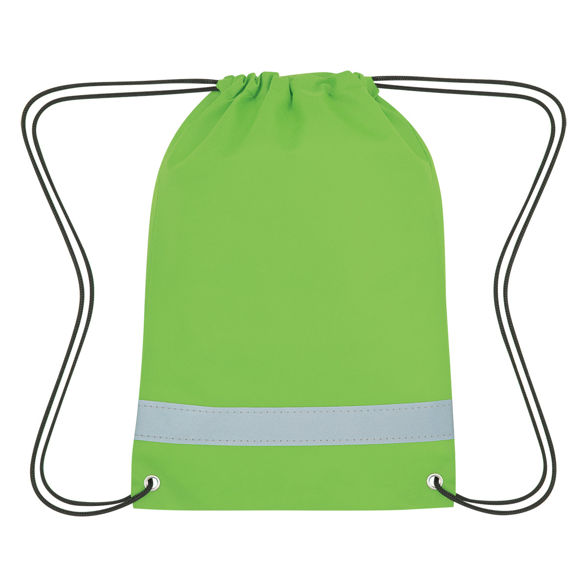 Lil' Bit Reflective Non-woven Drawstring Bag