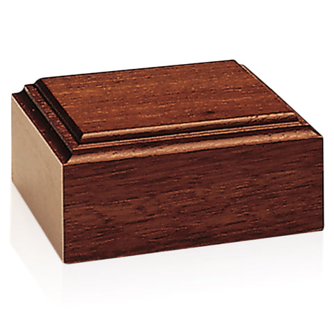 000424 Mahogany-Tone Wood Base