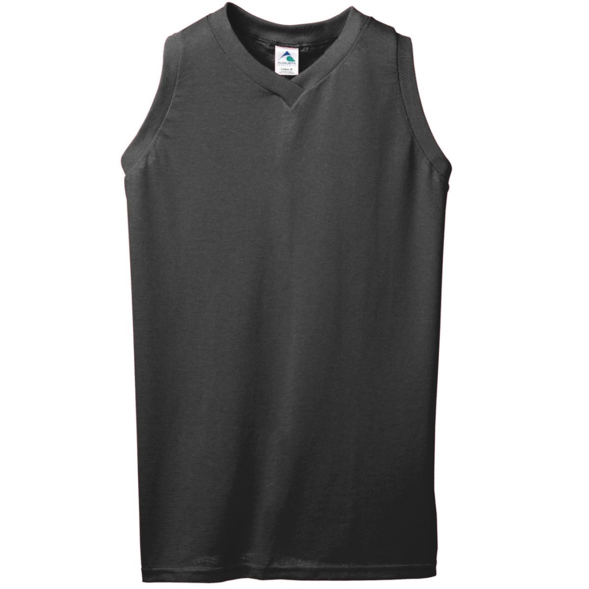 Girls' Sleeveless V-Neck Poly/Cotton Jersey