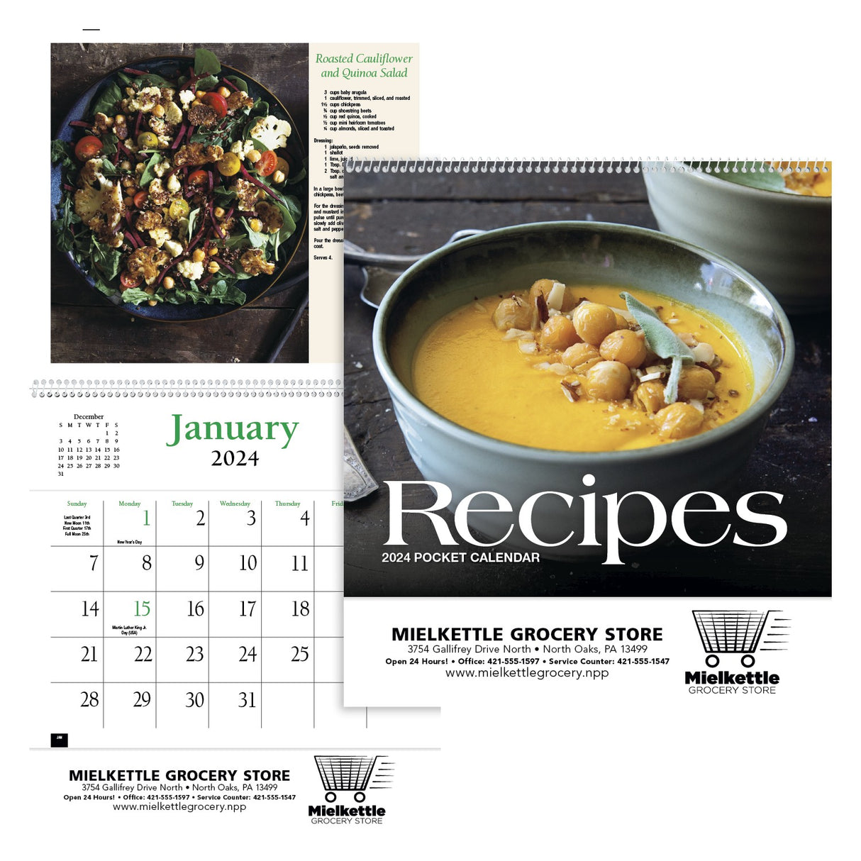 Recipe Pocket Calendar