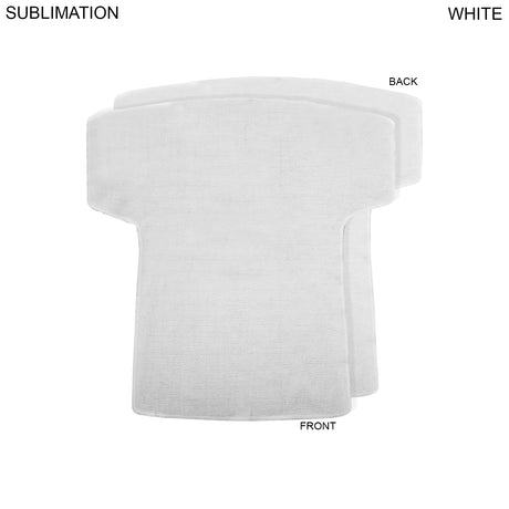 Baseball Jersey Shape Microfiber Dri-Lite Terry Keepsake Towel, 17x18, Sublimated Front Side