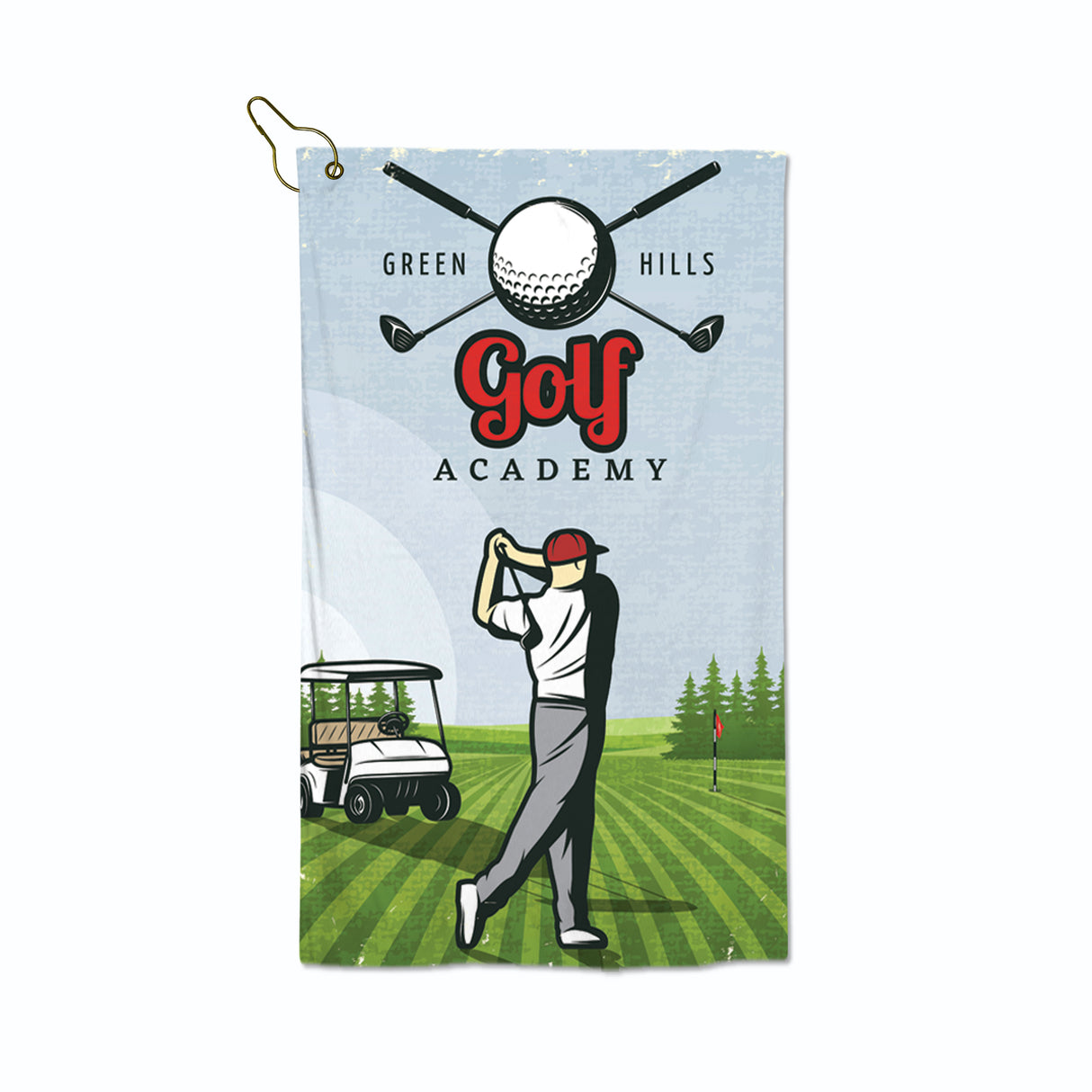 Sublimated Microfiber Golf Towel 15"x25"