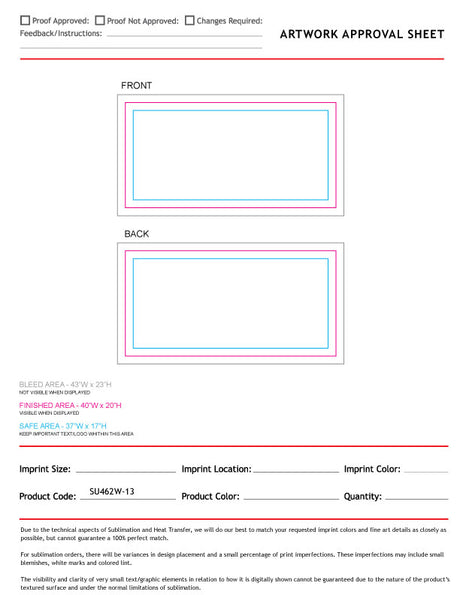 Camping Towel in Absorbent and Compact Microfiber Dri-Lite Terry, 20x40, Sublimated 2 sides