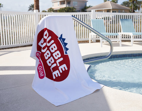 MaxxColor Deluxe White Beach Towel ( 35