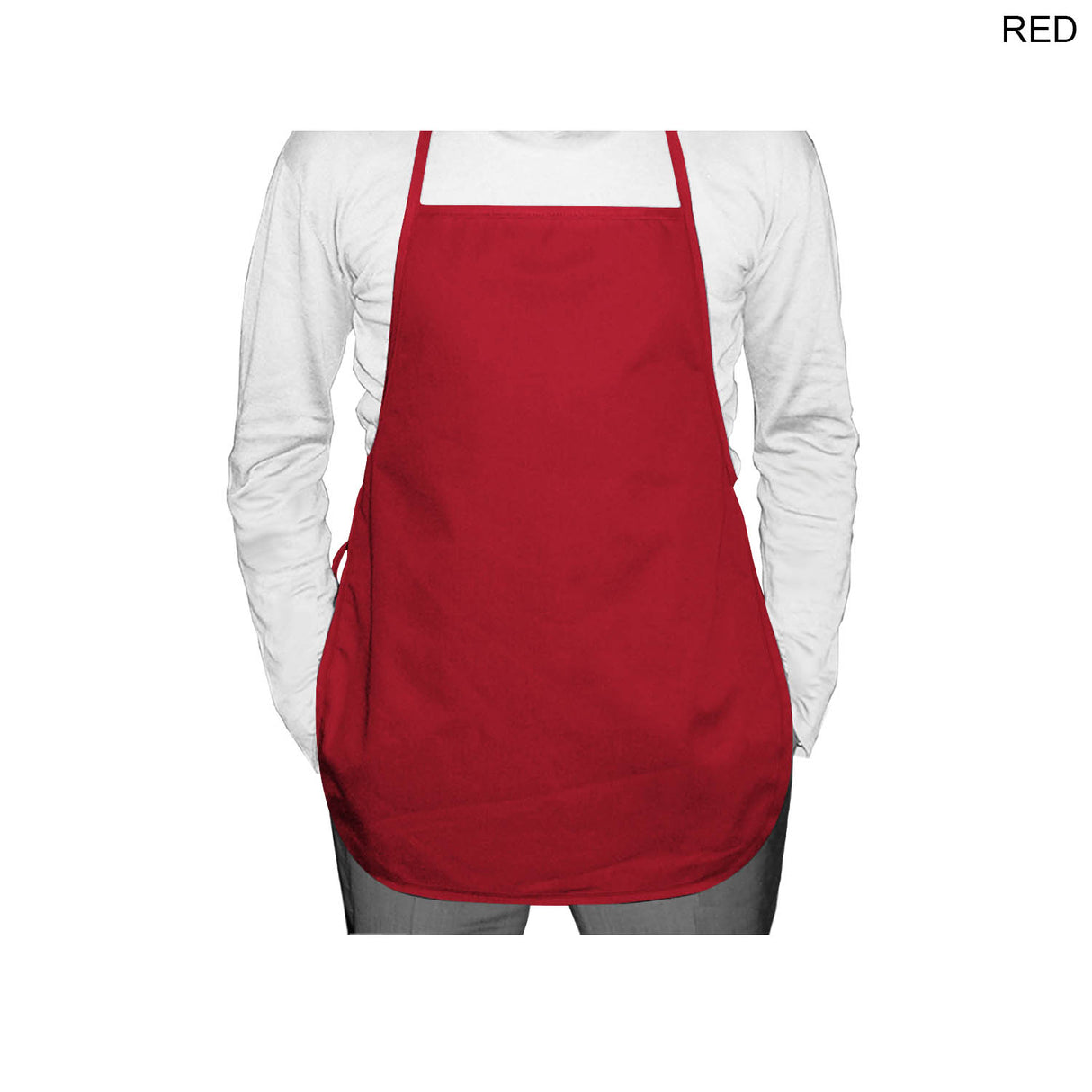24 Hr Express Ship - Discounted Shorter Length Twill Bib Apron, 19x24, No Pockets