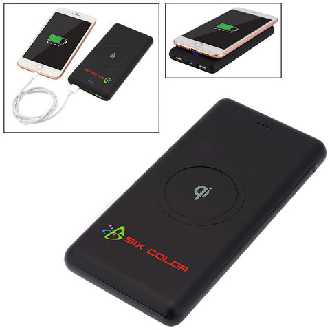 10000mAh UL Certified Qi Ring Wireless Power Bank & Charger