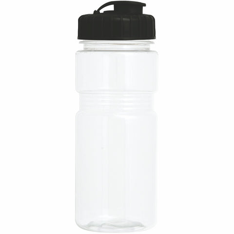 20 Oz. Translucent Recreation Bottle w/ Flip Top Lid