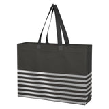 Non-woven Horizontal Stripe Tote Bag
