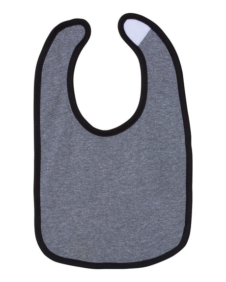 Rabbit Skins Infant Contrast Trim Premium Jersey Bib
