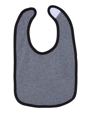Rabbit Skins Infant Contrast Trim Premium Jersey Bib