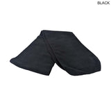 Black Scarf, Size 8"x60", Ultra Soft and Smooth Microfleece Fabric, Blank Only