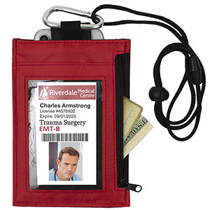 "Angel" Cell Phone & ID Holder Wallet with Carabiner and Breakaway Safety Lanyard