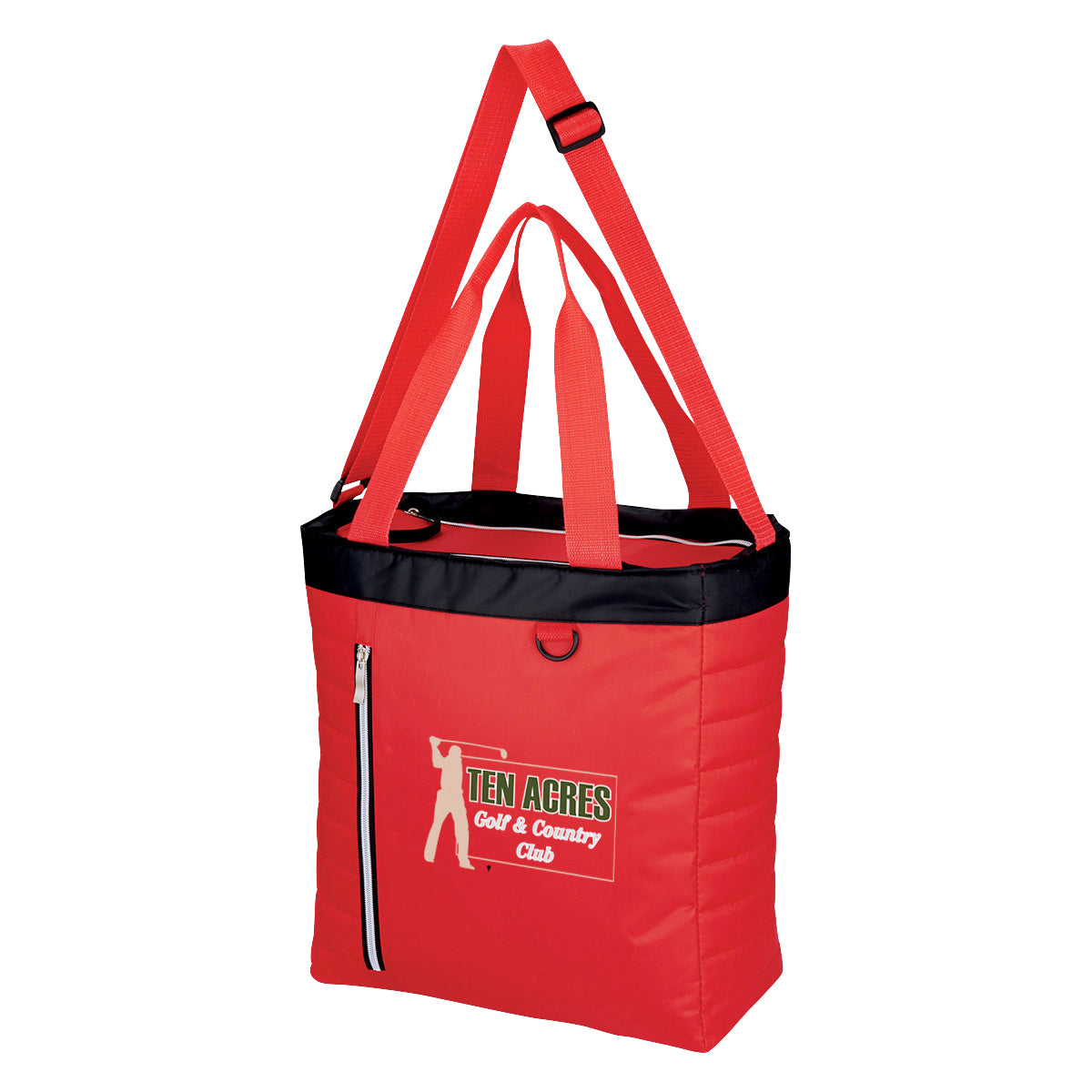 Quilted Slim Line Cooler Tote Bag