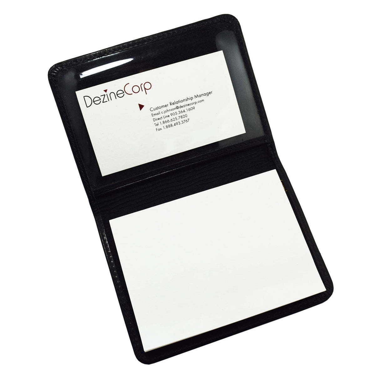 Notes Holder genuine leather black