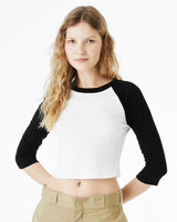 Bella+Canvas Women's Micro Rib 3/4 Raglan Sleeve Baby Tee