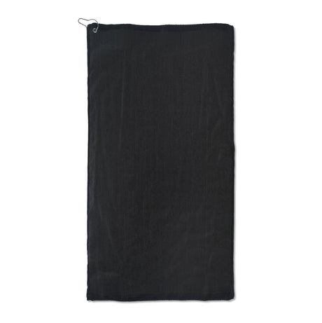 100% Cotton Velour Golf Towel with Grommet & Hook - 16"x30"
