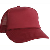 5 Panel Poly Foam Mesh Trucker Cap w/Flat Bill