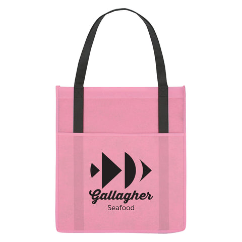 000425 Non-woven Shopper's Pocket Tote Bag