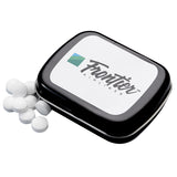 Small Rectangular Hinged Metal Tin w/Mints