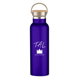 21 Oz. Liberty Stainless Steel Bottle With Wood Lid