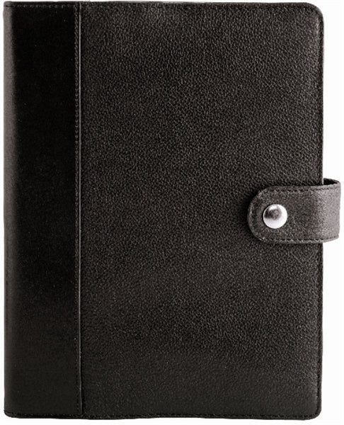 Book Cover brown pebbled leather w/brown stitch