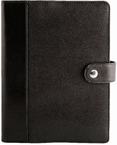 Book Cover brown pebbled leather w/brown stitch