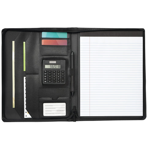 Manchester Zippered Padfolio with FSC® Mix Paper