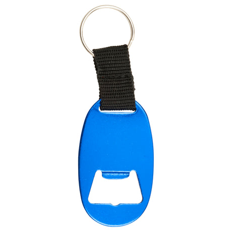 Oval Aluminum Bottle Opener w/ Key Ring