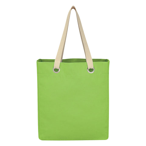 Vibrant Cotton Canvas Tote Bag
