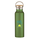 21 Oz. Liberty Stainless Steel Bottle With Wood Lid