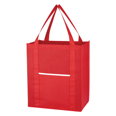 Non-woven Wave Shopper Tote Bag