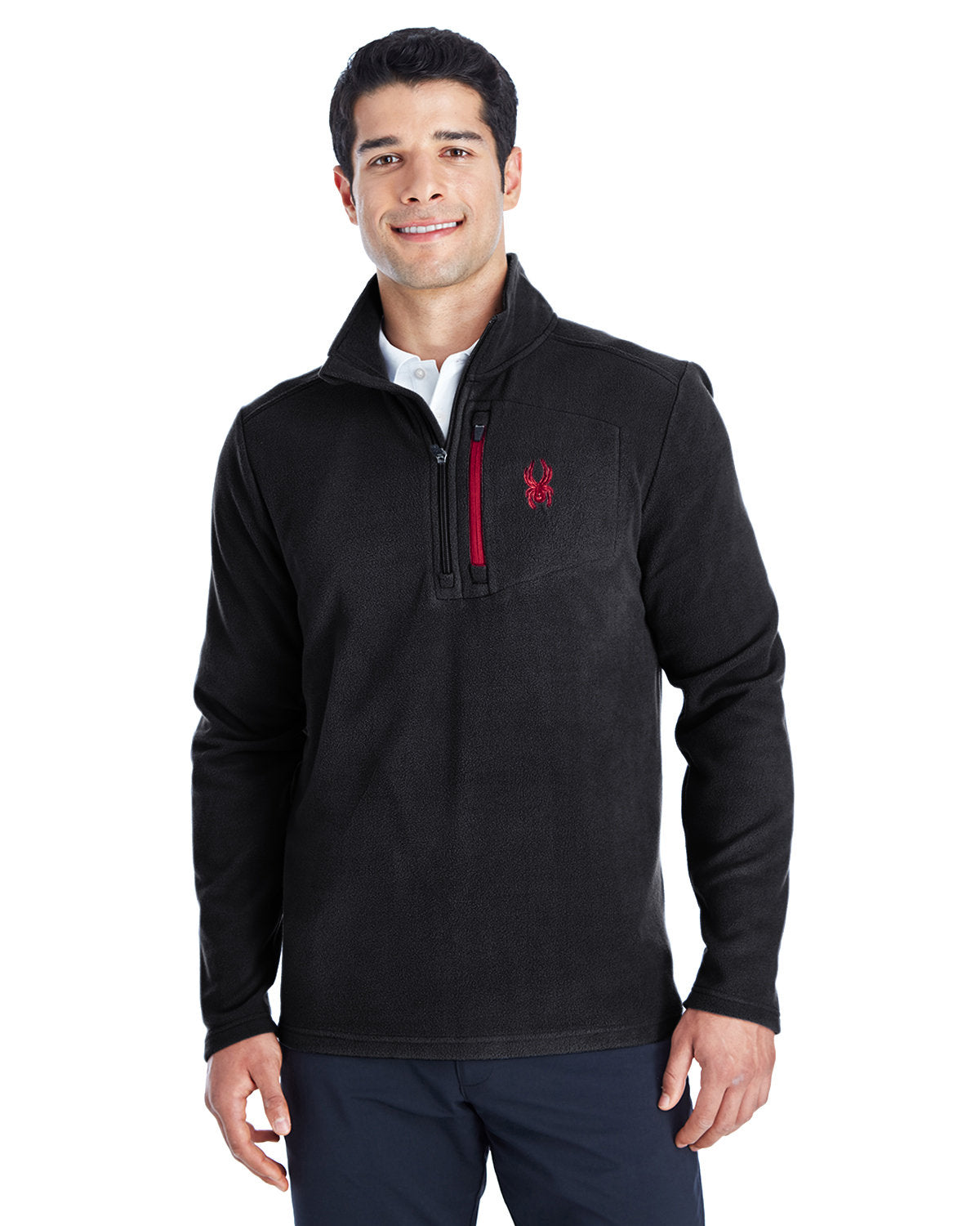 SPYDER Men's Transport Quarter-Zip Fleece Pullover