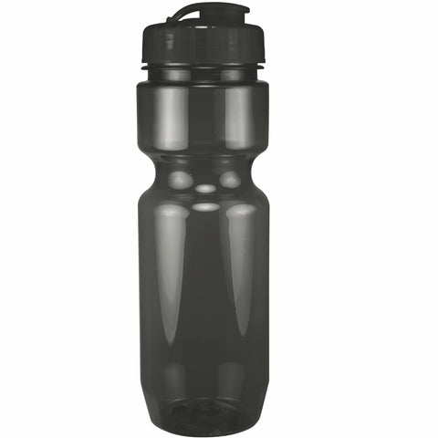 22 Oz. Translucent Bike Bottle w/ Flip Top Lid