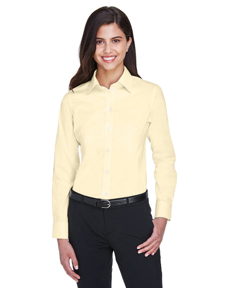 DEVON AND JONES Ladies' Crown Collection® Solid Stretch Twill Woven Shirt
