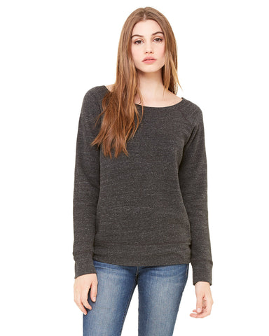 BELLA+CANVAS Ladies' Sponge Fleece Wide Neck Sweatshirt