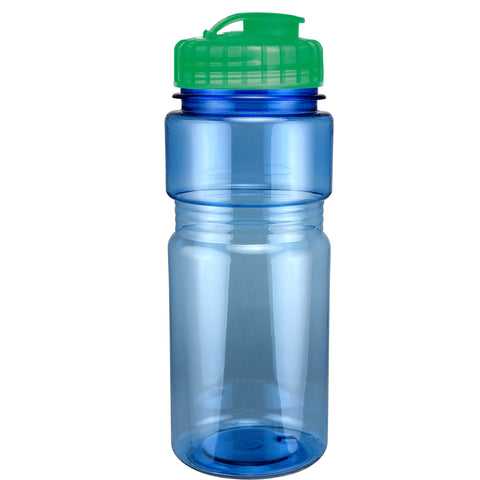 20 Oz. Translucent Recreation Bottle w/ Flip Top Lid