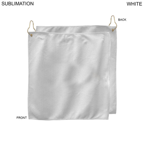 24 Hr Express Ship - Colored Microfiber Terry Golf Towel, Finished size 15x15, Nofold, Sublimated