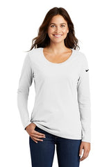 Nike Ladies' Core Cotton Long Sleeve Scoop Neck Tee