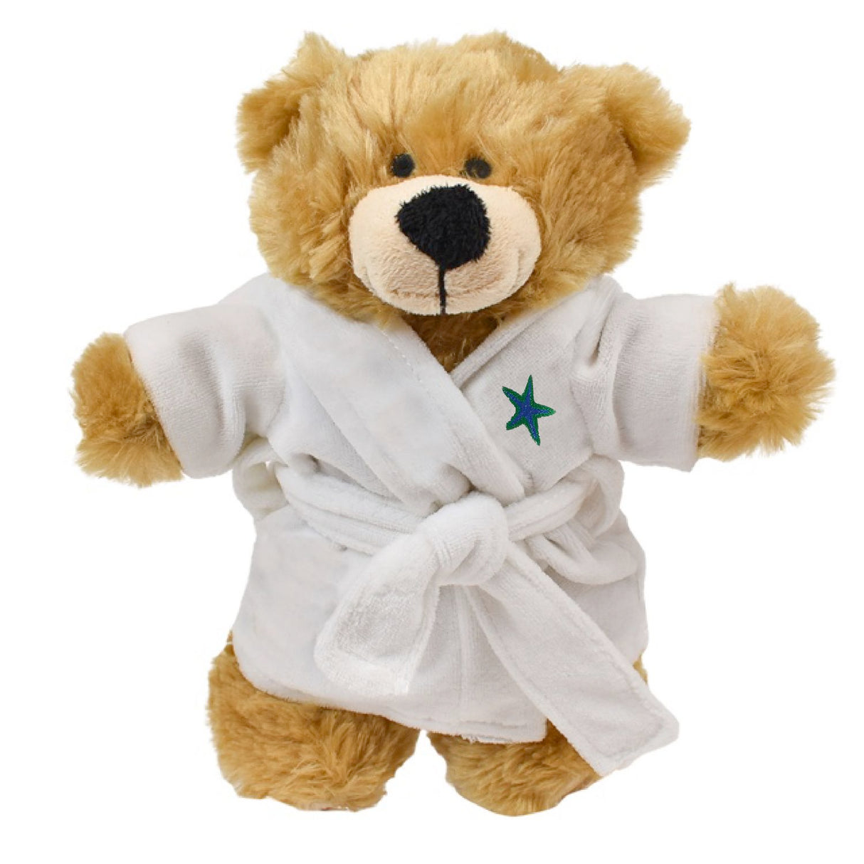 8.5" Standing Bailee Bear w/Embroidered Plush Robe