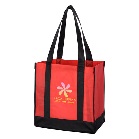000440 Non-woven Two-tone Shopper Tote Bag