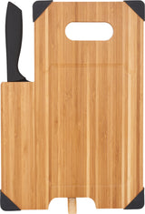 Bamboo Cutting Board with Knife